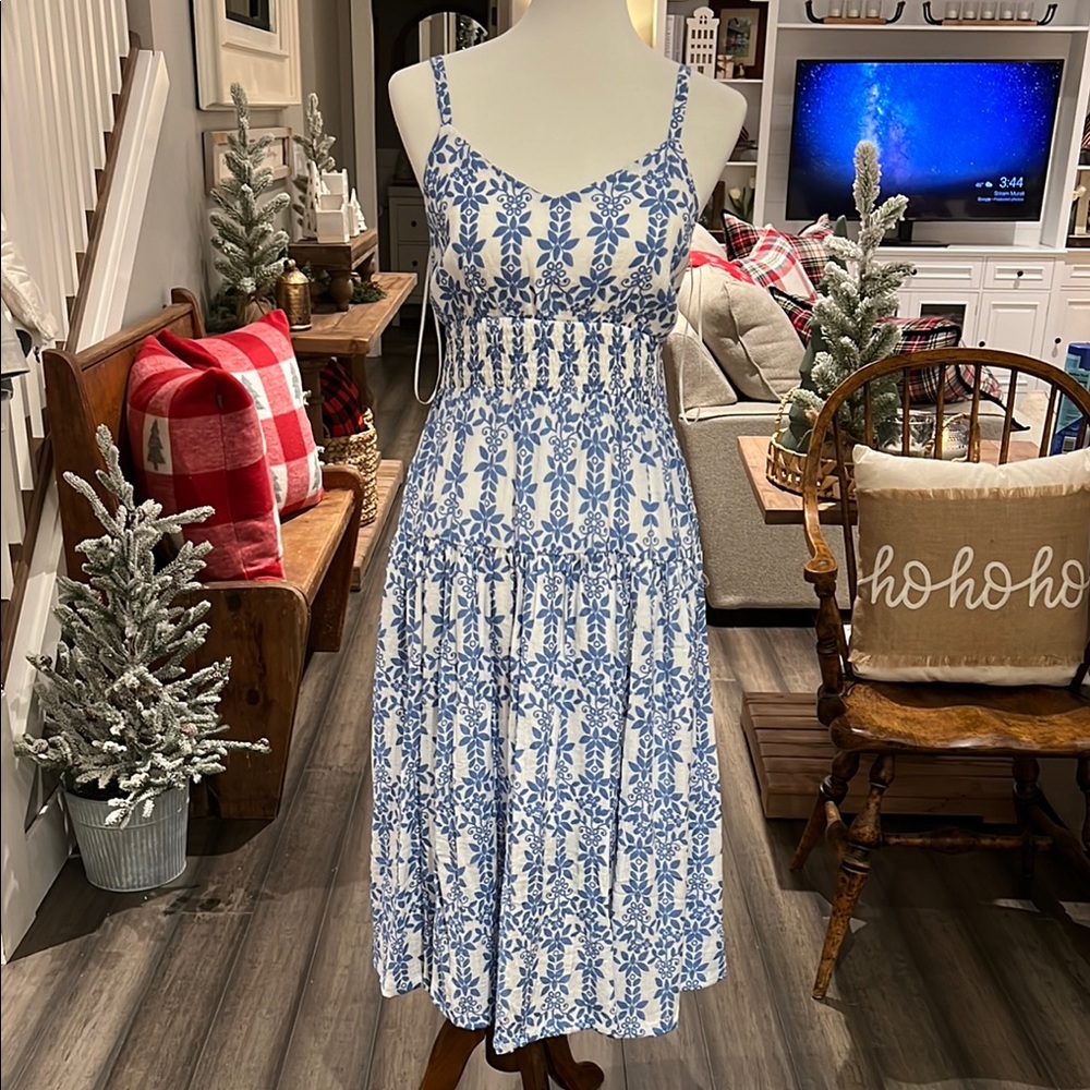 Blue and White Floral Women’s Dress NWT’s